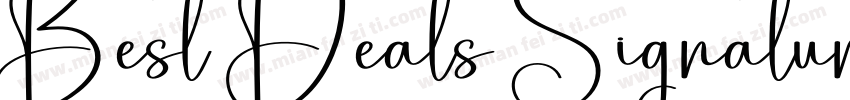 Best Deals Signature字体转换